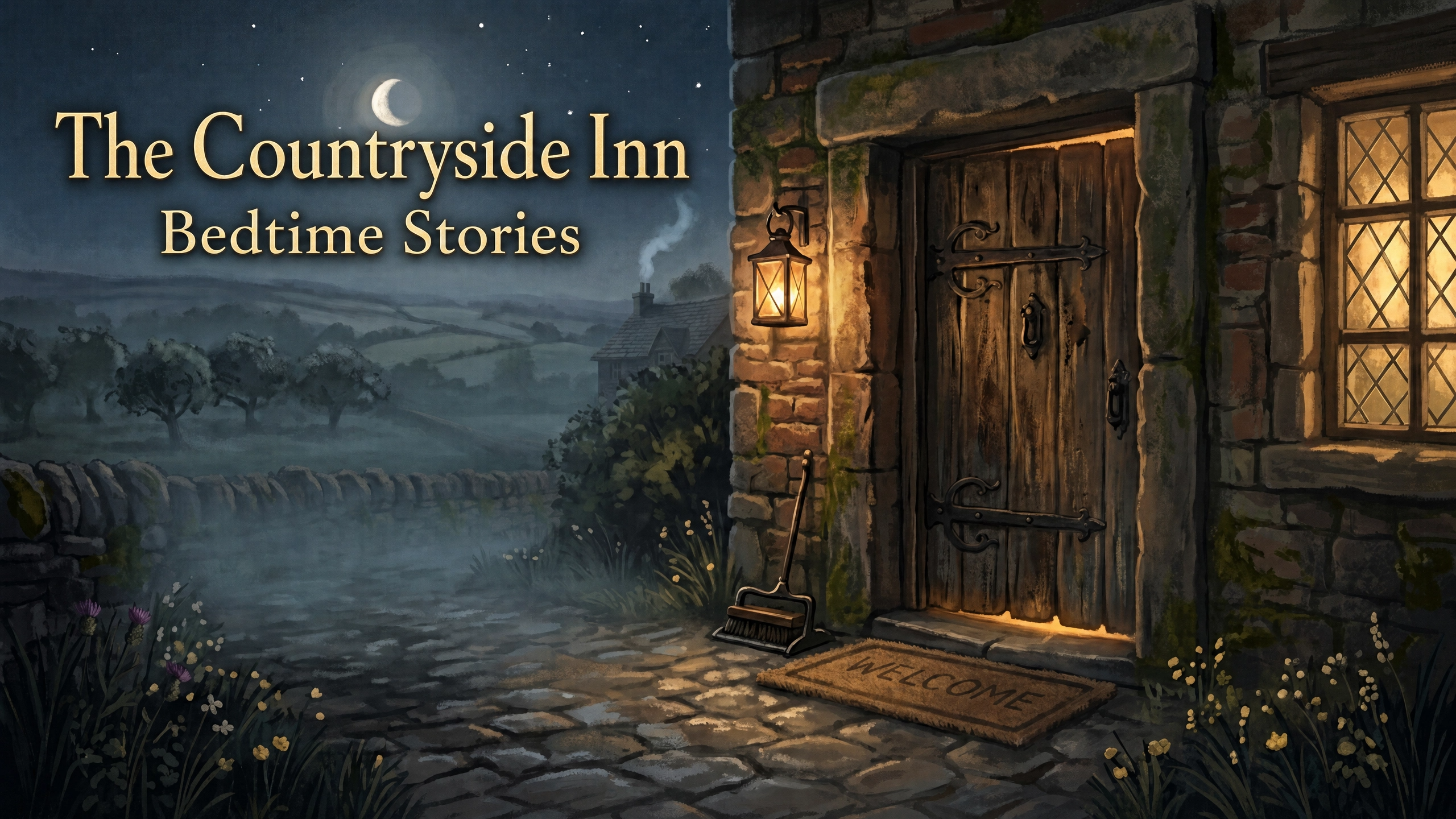 The Countryside Inn bedtime story at a moonlit country inn