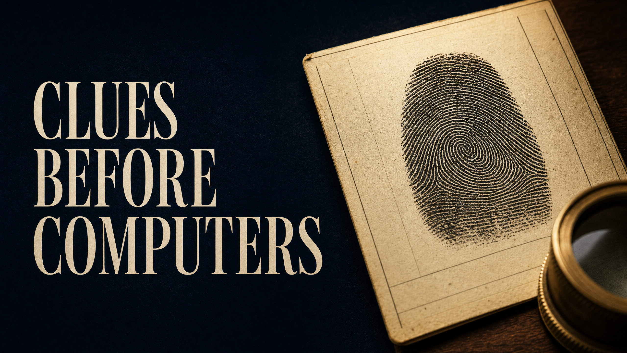 Fingerprint from first case in 1892.